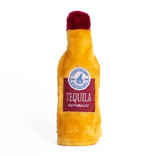 Zippy Paws Happy Hour Crusherz with Replaceable Squeaker Bottle Dog Toy - Tequila main image