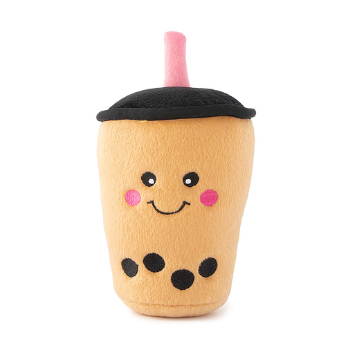 Zippy Paws NomNomz Squeaker Dog Toy - Boba Milk Tea main image