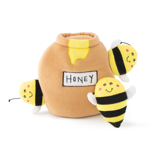 Zippy Paws Zippy Burrow Interactive Squeaker Dog Toy - Honey Pot main image