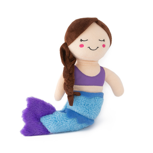 Zippy Paws Storybook Snugglerz Plush Squeaker Dog Toy - Maddy the Mermaid main image