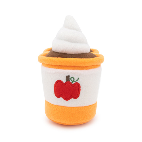 Zippy Paws Nom Noms Fall Harvest Pumpkin Spice Latte Plush Squeaker Dog Toy main image