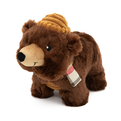 Zippy Paws Grunterz Plush Squeaker Dog Toy - Bear  main image