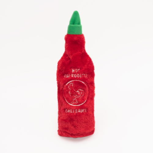 Zippy Paws Hot Sauce Crusherz Crunch & Squeak Dog Toy - Red Rooster main image