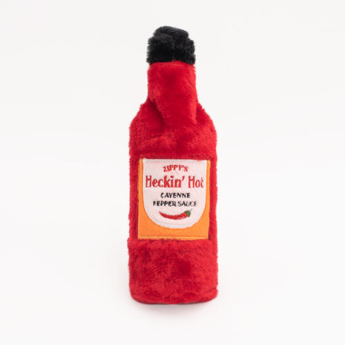 Zippy Paws Hot Sauce Crusherz Crunch & Squeak Dog Toy - Heckin’ Hot main image