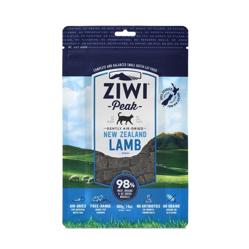Ziwi Peak Air Dried Grain Free Cat Food 400g Pouch - Lamb main image