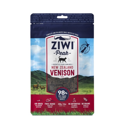 Ziwi Peak Air Dried Grain Free Cat Food 400g Pouch - Venison main image