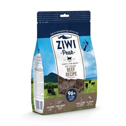 Ziwi Peak Air Dried Grain Free Cat Food 1kg Pouch - Free Range Beef main image