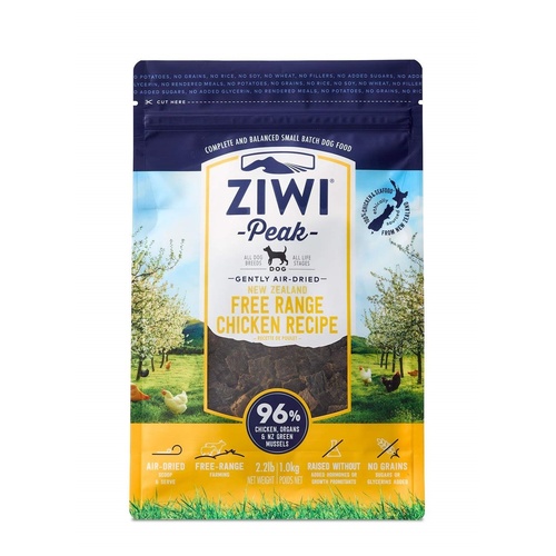 Ziwi Peak Air Dried Grain Free Dog Food 1kg Pouch - Free Range Chicken main image