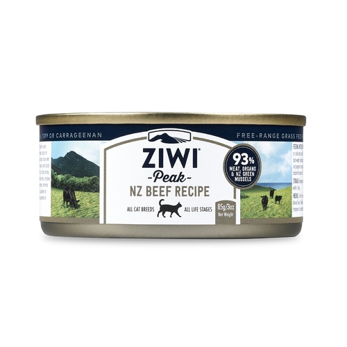 Ziwi Peak Moist Grain Free Cat Food - Free Range Beef - 85g x 24 Cans main image
