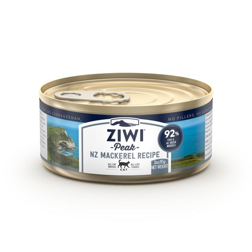 Ziwi Peak Moist Grain Free Cat Food - Wild Caught Mackerel - 85g x 24 Cans main image