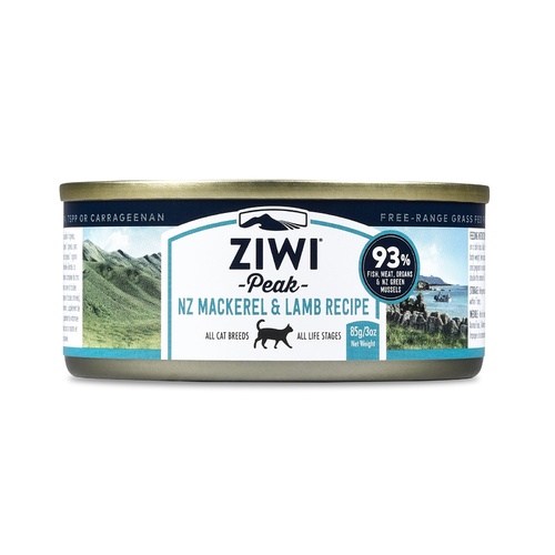 Ziwi Peak Moist Grain Free Cat Food - Mackerel & Lamb - 85g x 24 Cans main image