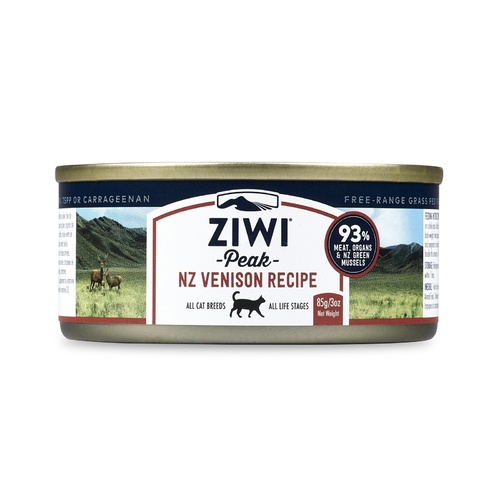 Ziwi Peak Moist Grain Free Cat Food - Free Range Venison - 85g x 24 Cans main image