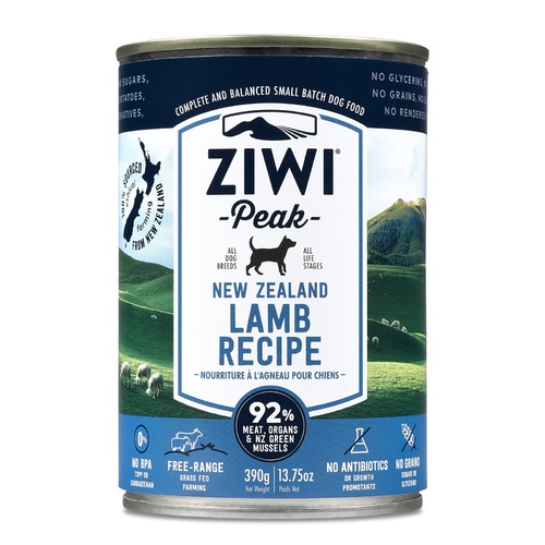 Ziwi Peak Moist Grain Free Dog Food - Lamb - 390g x 12 Cans main image
