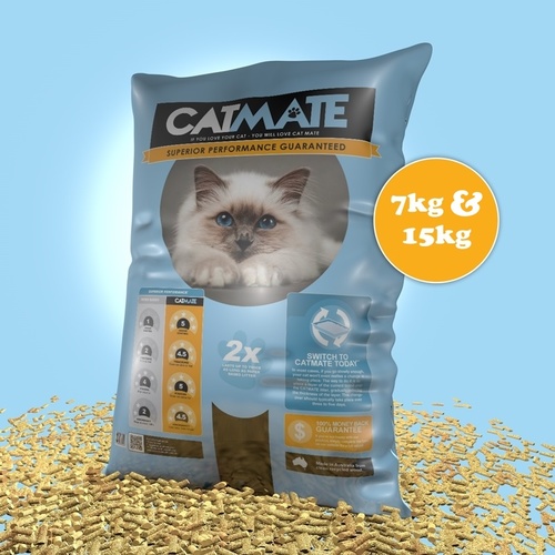 Cat Mate Eco-friendly Wood Pellet Australian Cat Litter 7kg/15kg main image