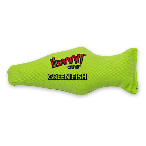 Yeowww! Cat Toys with Pure American Catnip - Green Fish main image