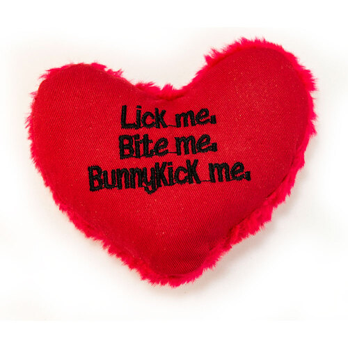 Yeowww! Cat Toys with Pure American Catnip - Hearrrt Attack - Lick me. Bite me. Bunnykick me. main image