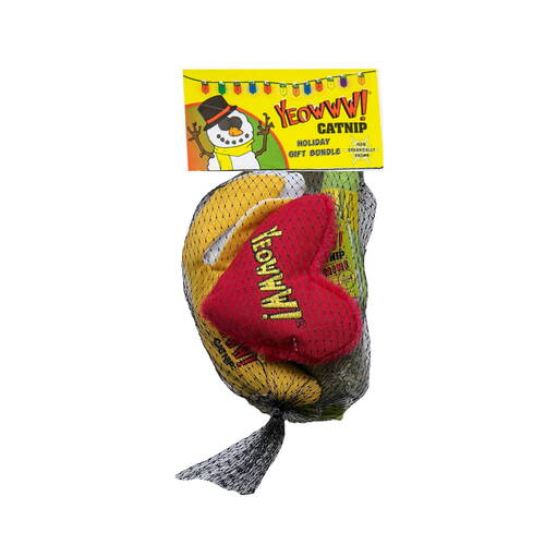 Yeowww Christmas Holiday Gift Bundle with 3 Catnip Cat Toys + Bonus Catnip main image