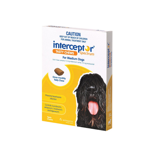 Interceptor Spectrum Chews - Medium Dog 11-22kg (Yellow) main image