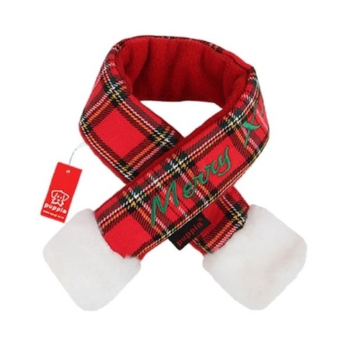 Puppia Red Santa Christmas Scarf for Cats and Dogs [Size: Large] main image