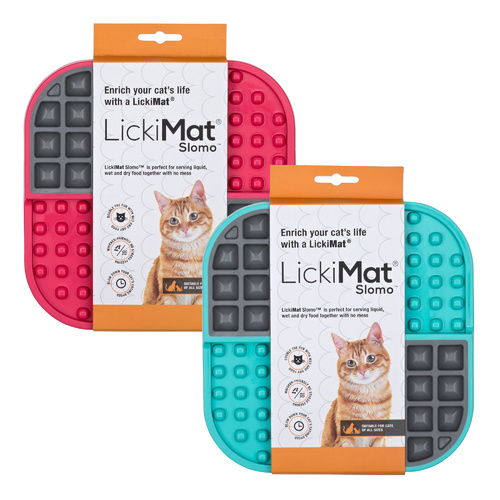 LickiMat Slomo Wet & Dry Double Slow Food Cat Bowl main image