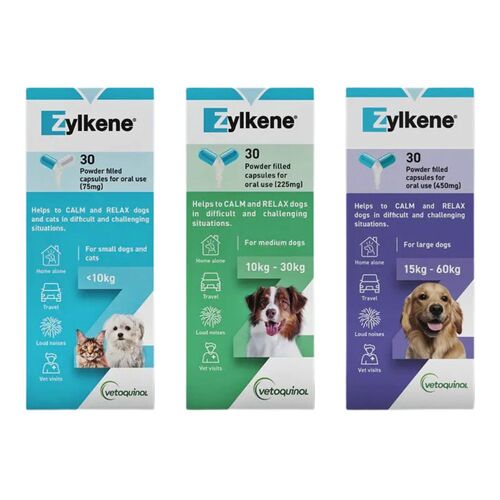 Zylkene Nutritional, Calming & Stress Supplement Capsules for Dogs and Cats main image